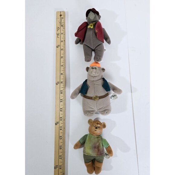 The Country Bear Jamboree McDonald's Plush x3 Vintage Rubber Faces - Picture 3 of 5